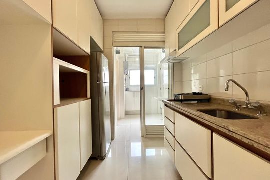 Cozinha de apartamento à venda com 3 quartos, 98m² em Vila Clementino, São Paulo