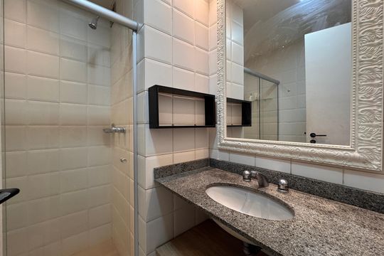 Banheiro Social de apartamento para alugar com 3 quartos, 90m² em Recreio dos Bandeirantes, Rio de Janeiro