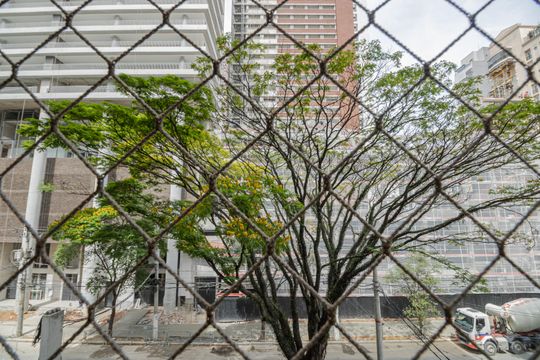 Vista sala de apartamento para alugar com 2 quartos, 90m² em Indianópolis, São Paulo