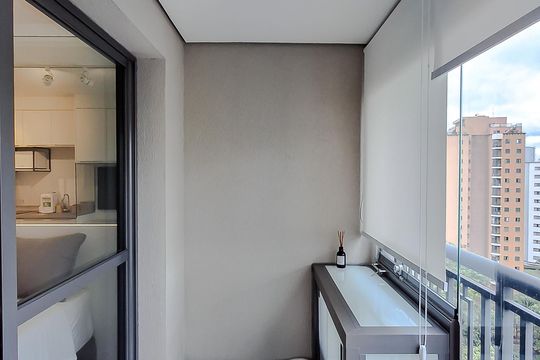 Varanda de kitnet/studio para alugar com 1 quarto, 23m² em Jardim Vila Mariana, São Paulo