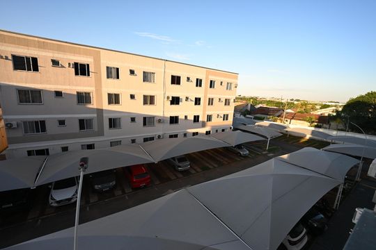 Vista Quarto de apartamento para alugar com 2 quartos, 55m² em Vila Alzira, Aparecida de Goiânia