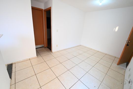 Sala de apartamento para alugar com 2 quartos, 55m² em Vila Alzira, Aparecida de Goiânia