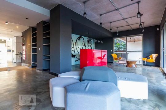 Área comum de apartamento para alugar com 1 quarto, 70m² em Santo Amaro, São Paulo