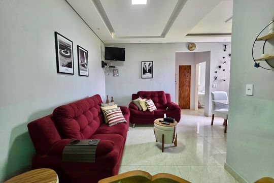 Sala  de apartamento para alugar com 2 quartos, 67m² em Ipiranga, Belo Horizonte