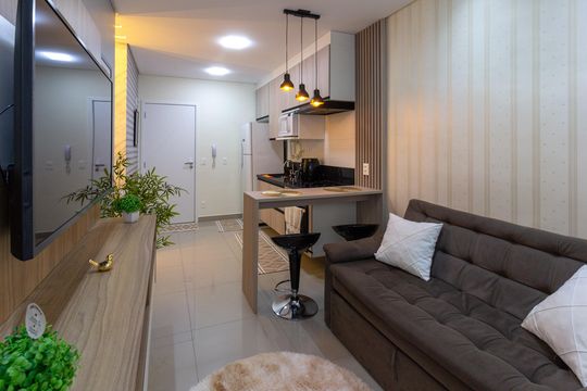 Sala de apartamento para alugar com 1 quarto, 39m² em Macedo, Guarulhos