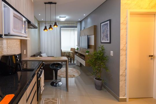 Cozinha de apartamento para alugar com 1 quarto, 39m² em Macedo, Guarulhos