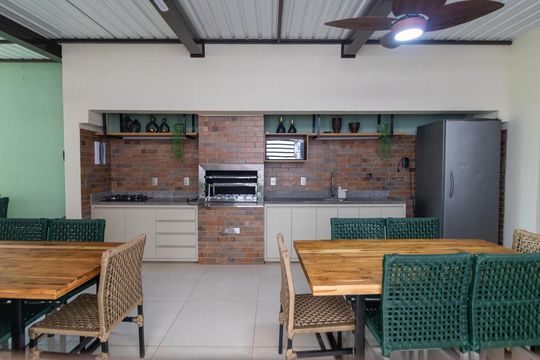 Área comum - Churrasqueira de apartamento para alugar com 3 quartos, 68m² em Jardim Aurelia, Campinas