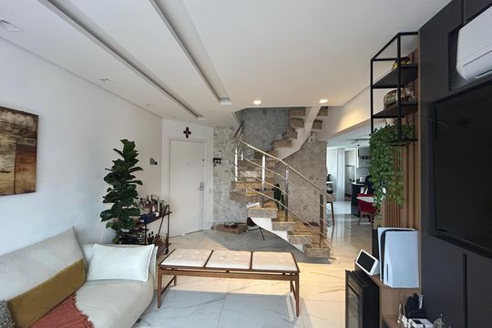 Sala de apartamento à venda com 2 quartos, 124m² em Vila Invernada, São Paulo