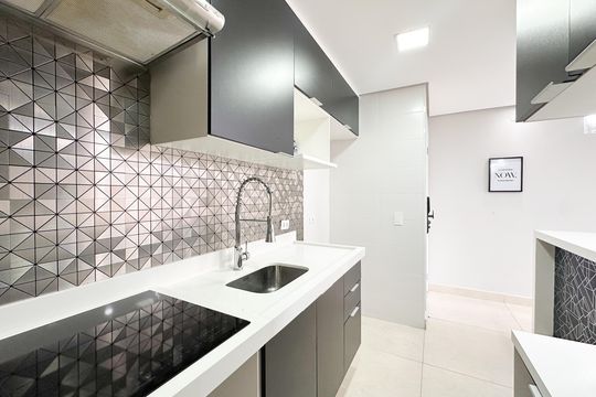 Cozinha de apartamento para alugar com 2 quartos, 60m² em Vila Campestre, São Bernardo do Campo