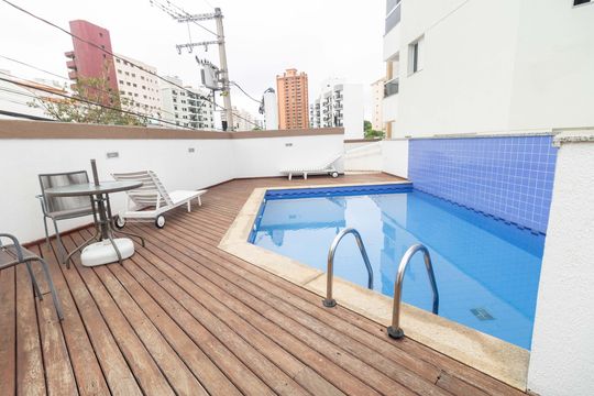 Piscina de apartamento para alugar com 3 quartos, 105m² em Jardim Bela Vista, Santo André