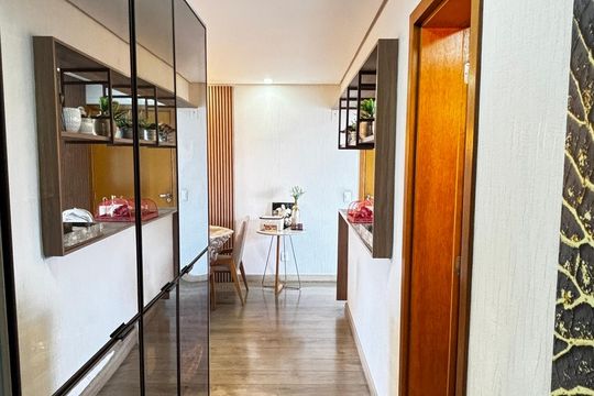 Corredor de apartamento para alugar com 3 quartos, 105m² em Jardim Bela Vista, Santo André