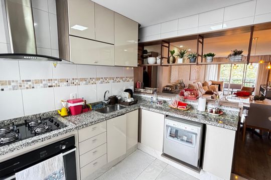 Cozinha de apartamento para alugar com 3 quartos, 105m² em Jardim Bela Vista, Santo André