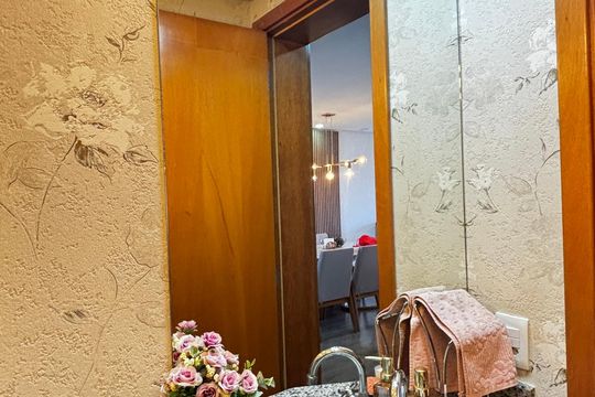 Lavabo de apartamento para alugar com 3 quartos, 105m² em Jardim Bela Vista, Santo André