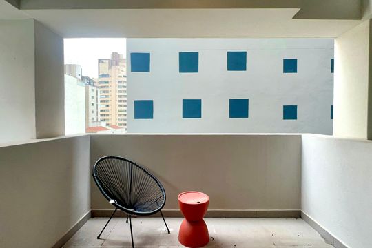 Varanda de kitnet/studio à venda com 1 quarto, 29m² em Pinheiros, São Paulo