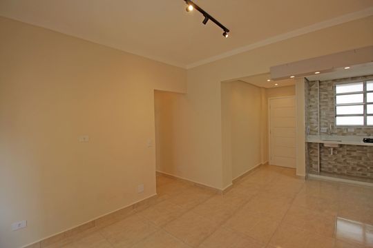 Sala de apartamento para alugar com 1 quarto, 55m² em Gonzaga, Santos