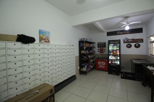 Área comum de apartamento para alugar com 1 quarto, 55m² em Gonzaga, Santos