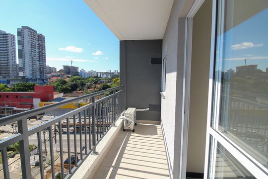 Varanda da Sala de apartamento para alugar com 1 quarto, 30m² em Butantã, São Paulo