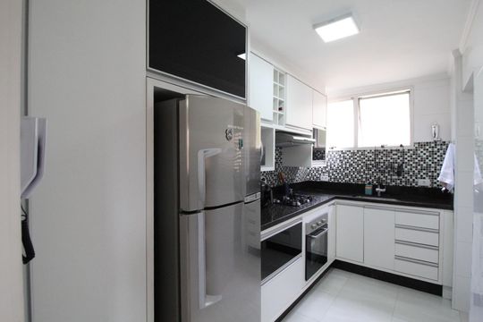 Cozinha de apartamento à venda com 2 quartos, 54m² em São José, São Caetano do Sul