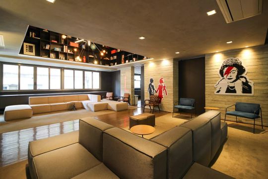 Área comum - Salão de festas de kitnet/studio para alugar com 1 quarto, 20m² em Pinheiros, São Paulo