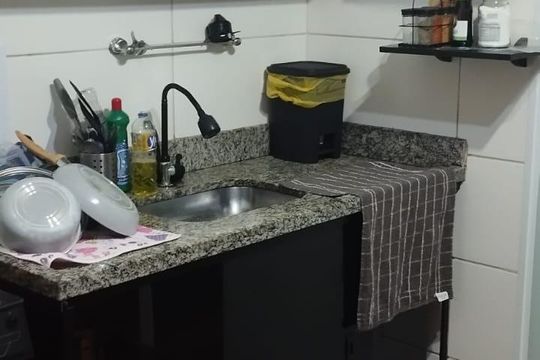Cozinha de apartamento à venda com 2 quartos, 52m² em Vila sol nascente, Sumaré