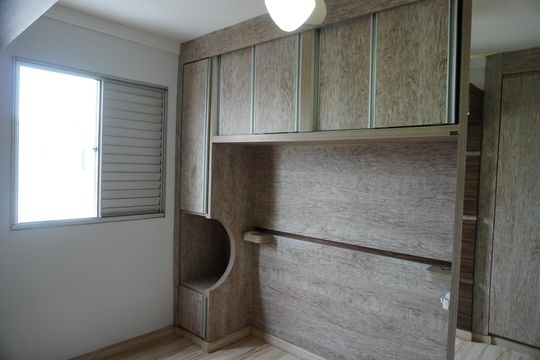 Quarto 2 de apartamento à venda com 2 quartos, 50m² em Chácara Letônia, Americana