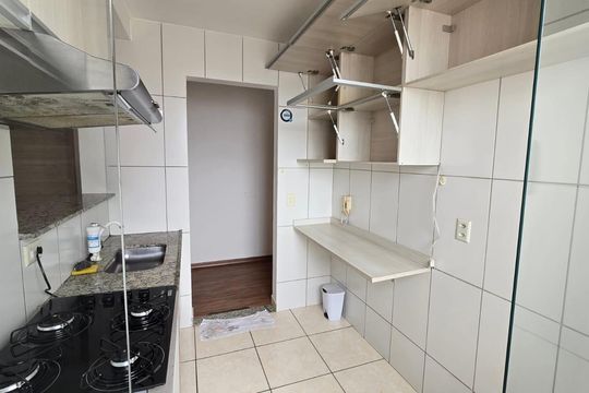 Cozinha e Área de Serviço de apartamento para alugar com 2 quartos, 62m² em Castelo, Belo Horizonte
