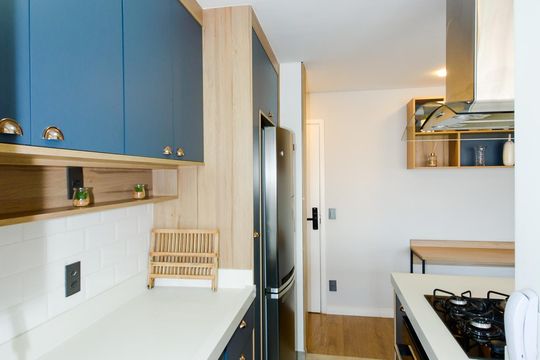 Cozinha de apartamento para alugar com 1 quarto, 47m² em Vila Galvão, Guarulhos