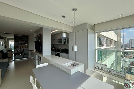 Varanda Integrada de apartamento à venda com 2 quartos, 68m² em Campo Belo, São Paulo