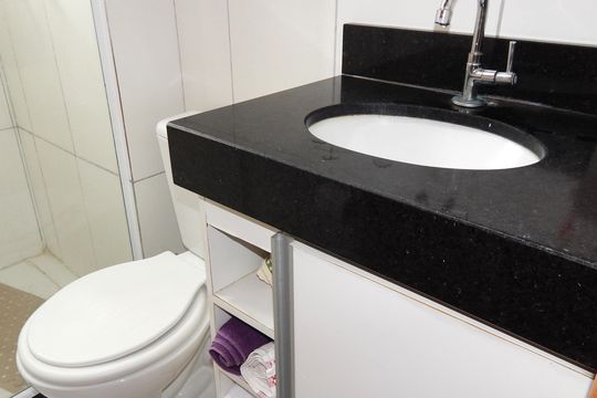 Banheiro de apartamento para alugar com 2 quartos, 42m² em Santa Cruz, Rio de Janeiro
