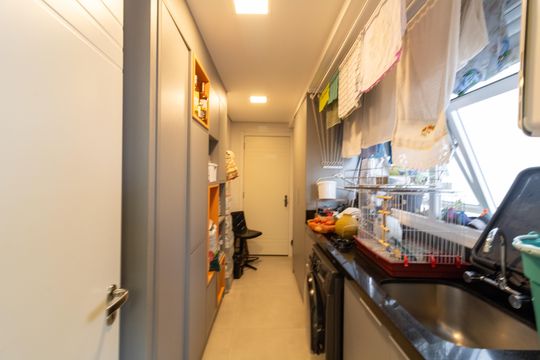 Área de Serviço de apartamento à venda com 3 quartos, 158m² em Menino Deus, Porto Alegre