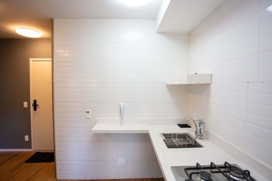 Cozinha de apartamento para alugar com 2 quartos, 41m² em Canhema, Diadema