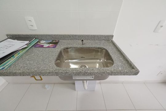 Cozinha de apartamento à venda com 2 quartos, 38m² em Chácara Klabin, São Paulo