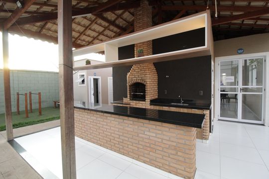 Área comum - Churrasqueira de apartamento para alugar com 2 quartos, 40m² em Chácaras Tubalina E Quartel, Uberlândia