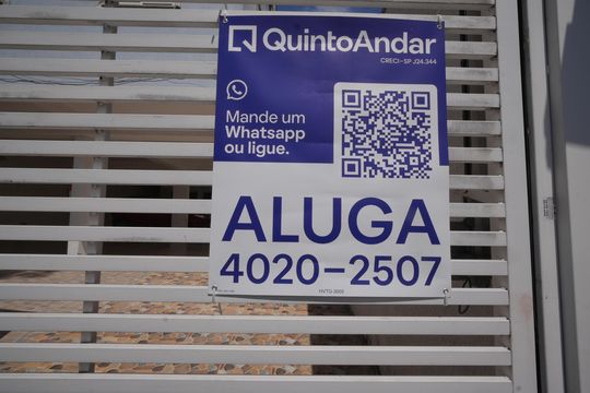 Placa de apartamento para alugar com 2 quartos, 96m² em Jardim Santo Alberto, Santo André