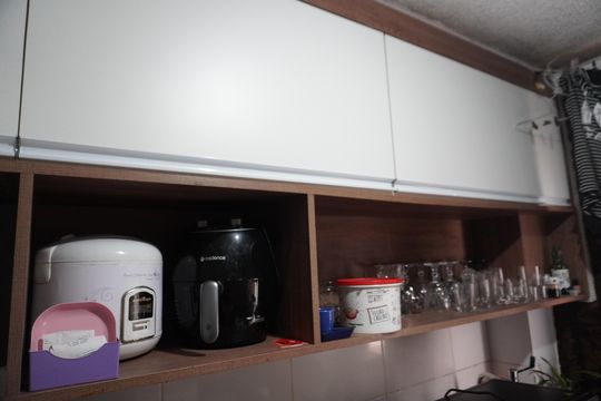 Cozinha de apartamento à venda com 2 quartos, 42m² em Morada do Sol, Americana