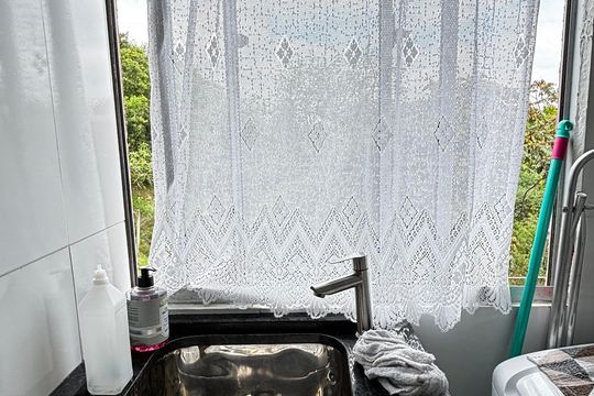 Cozinha e Área de Serviço de apartamento à venda com 2 quartos, 49m² em Jardim Alzira Franco, Santo André