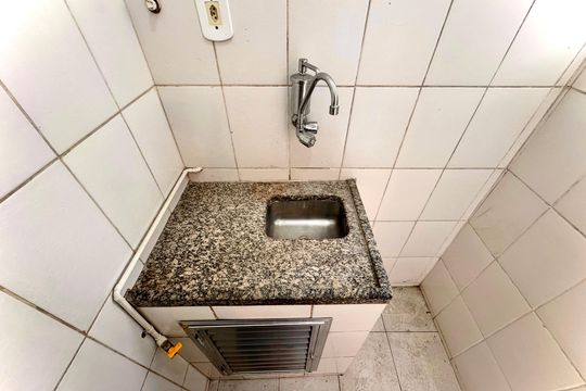 Cozinha de kitnet/studio à venda com 1 quarto, 23m² em Flamengo, Rio de Janeiro