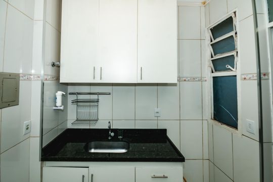Cozinha de apartamento para alugar com 3 quartos, 77m² em Santa Branca, Belo Horizonte