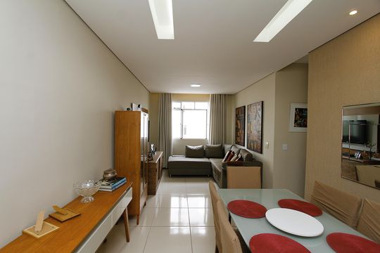Sala de apartamento à venda com 3 quartos, 85m² em Buritis, Belo Horizonte