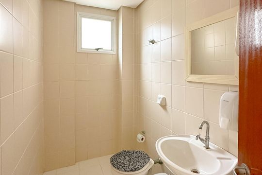 Área comum - Salão de festas de apartamento para alugar com 1 quarto, 60m² em Bela Vista, São José