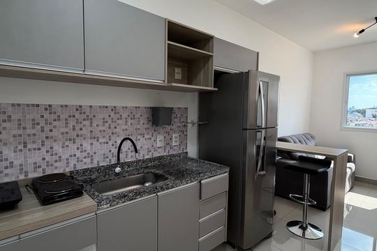 Cozinha de apartamento para alugar com 1 quarto, 36m² em Rudge Ramos, São Bernardo do Campo