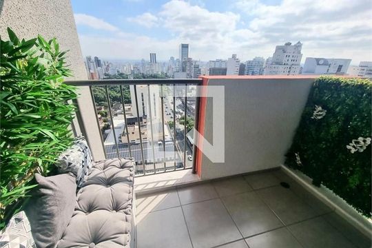 Varanda de apartamento para alugar com 1 quarto, 35m² em Consolação, São Paulo