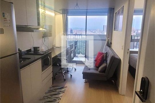 Sala de apartamento para alugar com 1 quarto, 35m² em Consolação, São Paulo