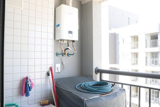 Área de serviço de apartamento à venda com 2 quartos, 41m² em Lapa de Baixo, São Paulo