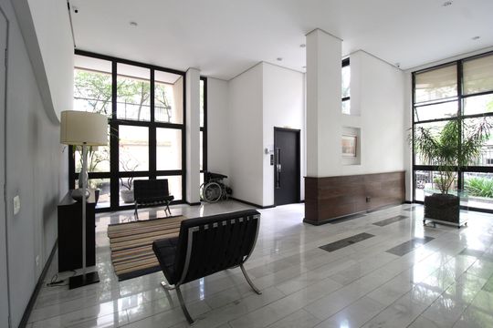 Hall Social de apartamento para alugar com 3 quartos, 155m² em Indianópolis, São Paulo