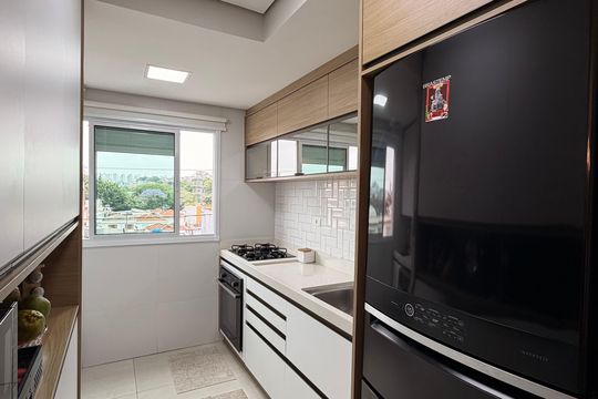 Cozinha de apartamento à venda com 2 quartos, 57m² em Paulicéia, São Bernardo do Campo