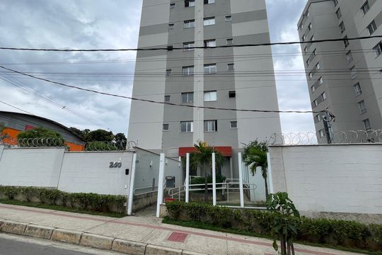Fachada do bloco de apartamento à venda com 2 quartos, 42m² em Caiapos, Contagem