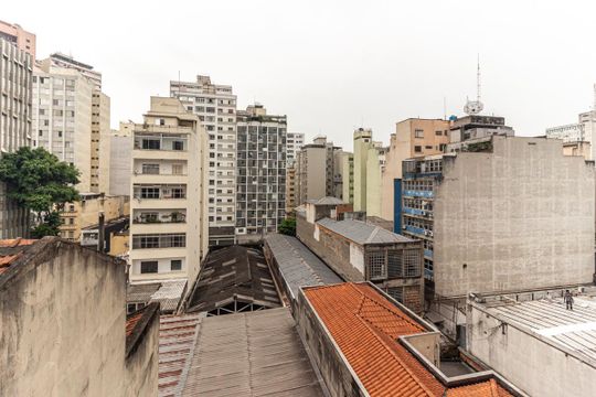 Vista do Quarto de apartamento para alugar com 1 quarto, 28m² em Vila Buarque, São Paulo
