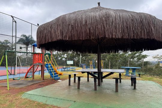Área comum - Playground de casa de condomínio para alugar com 3 quartos, 125m² em Jardim Rio das Pedras, Cotia