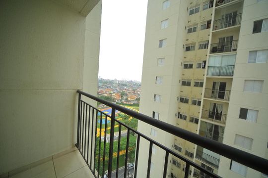 Varanda da Sala  de apartamento para alugar com 2 quartos, 50m² em Assunção, São Bernardo do Campo